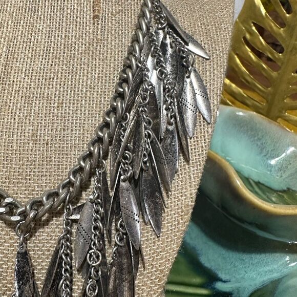 Tribal Fetish Necklace Silver Tone 18” - Picture 3 of 6